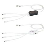 Buy Custom Logo Triumph 3-in-1 Charging Cable with 4-Port USB Hub