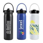 Buy Custom Logo Lennon Eco-friendly Straw Lid Vacuum Bottle 20 Oz