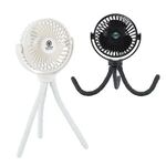 Buy Branded Twisty Rechargeable Portable Fan w/ Bendable Tripod Feet