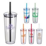 Buy Custom Logo Norris Recycled Acrylic Straw Tumbler 20 Oz