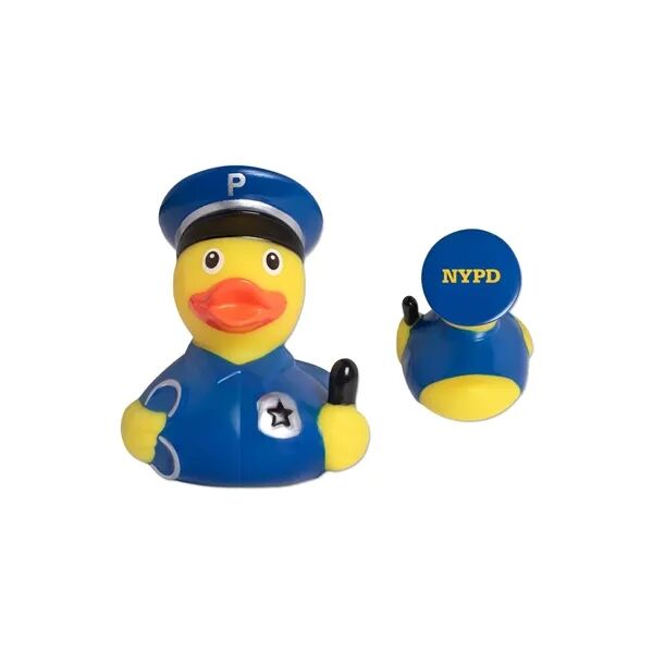 Main Product Image for Custom Logo Policeman Duck 3 1/2"