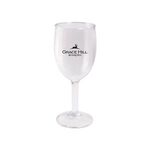 Buy Custom Logo Plastic Rounded Wine Glass 8 Oz
