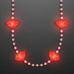 Buy Red Lips Light Up Beads Necklace
