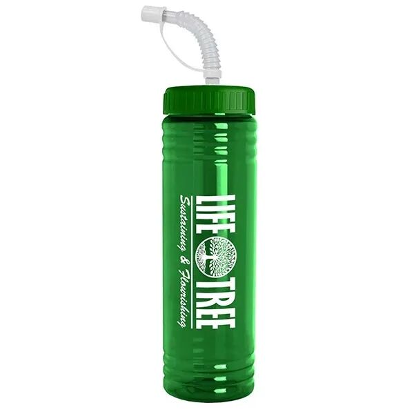 Main Product Image for Custom Printed Slim Fit UpCycle RPET Bottle 24 oz.