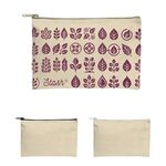 Buy Custom Printed Recycled Canvas Zippered Pouch