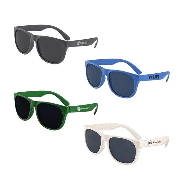 Main Product Image for Custom Printed Wheat Straw Classic Sunglasses