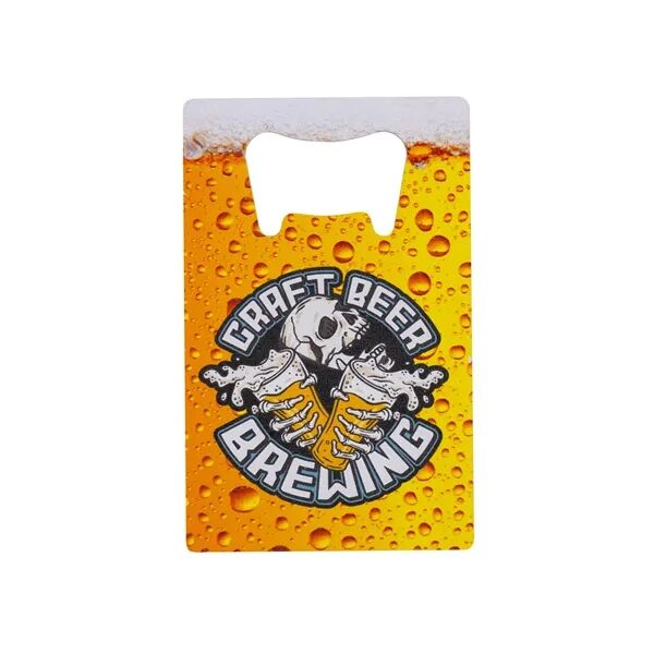 Main Product Image for Full Color Stainless Steel Bottle Opener Card