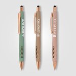 Buy Custom Printed Avalon Softy Rose Gold Designer Pen With Stylus
