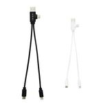 Buy Custom Printed Dual Connect Recycled Multi-Charge Cable