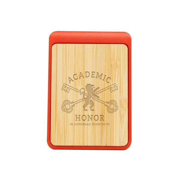 Main Product Image for Custom Printed Magnetic Clip with Bamboo Accent