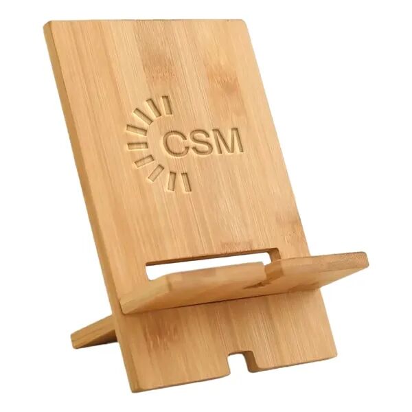 Main Product Image for Custom Printed Eco-Friendly Bamboo Cell Phone Stand