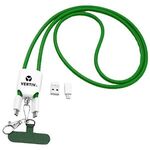 Buy Custom 4-IN-1 Charging Cable Crossbody Lanyard Cell Phone Holder