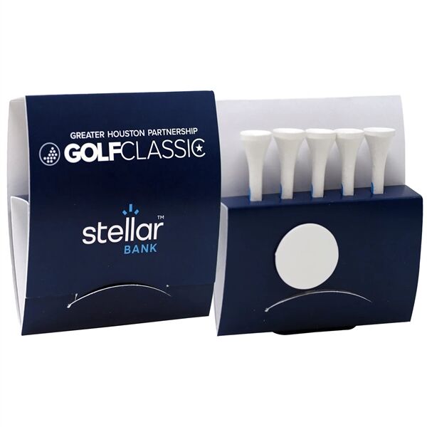 Main Product Image for Custom Printed Matchbook Golf Tee Holder with Golf Ball Marker