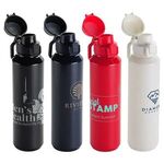 Buy Branded Switchback RPET Bottle with Snap-Top Lid 27 Oz