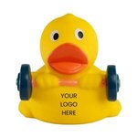 Buy Custom Printed Weight Lifter Rubber Duck