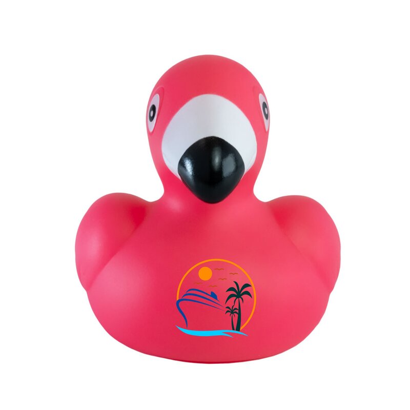 Main Product Image for Custom Printed Mini Flamingo Duck
