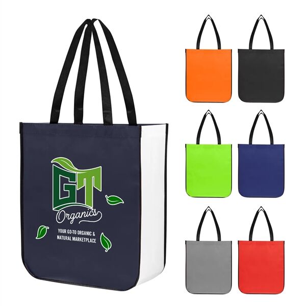 Main Product Image for Custom Printed Jumbo Lola Laminated Non-Woven Tote Bag