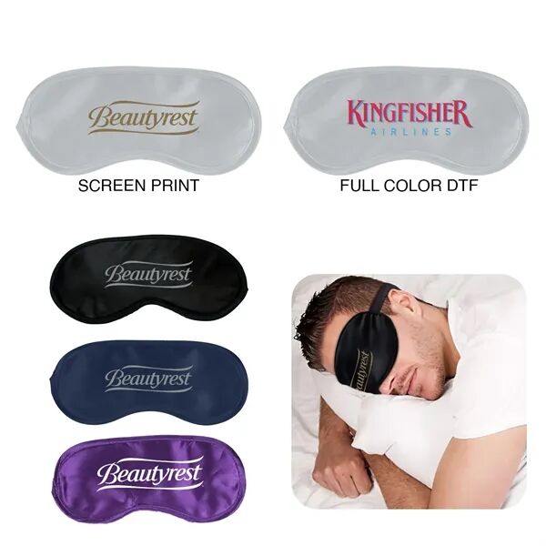 Main Product Image for Custom Printed Satin Eye Mask