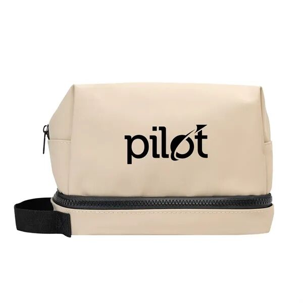 Main Product Image for Custom Printed Hudson Recycled Leatherette Cosmetic Bag