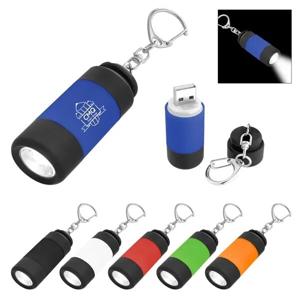 Main Product Image for Custom Printed Rechargeable LED Light Key Chain