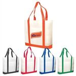 Buy Custom Printed Tote Bag Non-woven Two-Tone (17.5Wx14Hx3.5D)