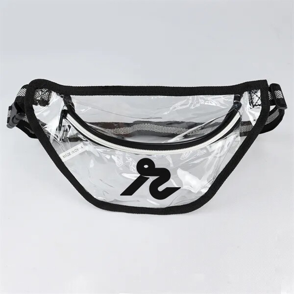 Main Product Image for Custom Logo Clear Waist Pack