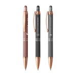 Buy Laser Engraved Phoenix Softy Rose Gold Metallic Pen With Stylus