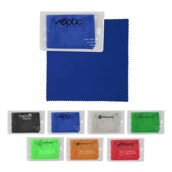 Main Product Image for Custom Printed RPET Microfiber Cleaning Cloth In Case