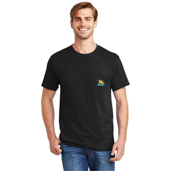 Main Product Image for Custom Printed Authentic 100% Cotton T-Shirt with Pocket Hanes