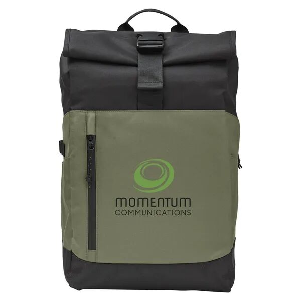 Main Product Image for Custom Printed econscious.Grove Rolltop Travel Laptop Backpack