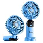 Buy Custom Handheld Foldable 1200 mAh Fan with LED Display & Base
