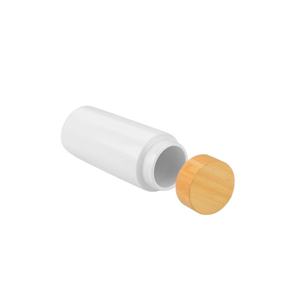 Main Product Image for Double Wall Ceramic Bottle w/Bamboo Lid 10oz.