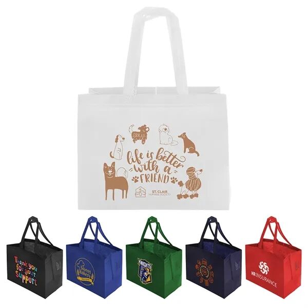 Main Product Image for Custom Logo Kingston 80GSM Recycled Non-Woven Tote Bag