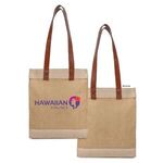 Buy Custom Logo Premium Weave Golden Jute Tote