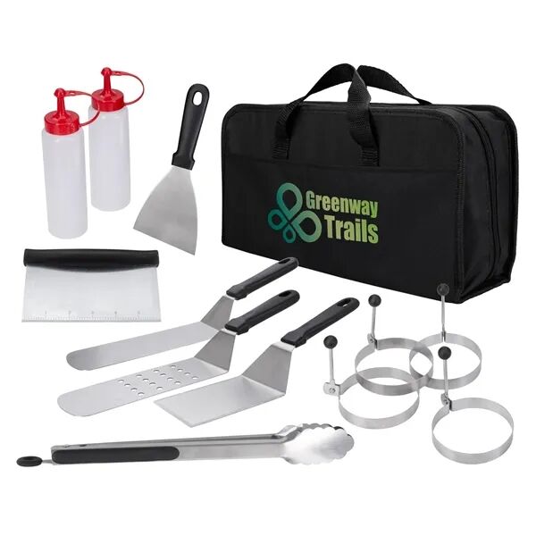 Main Product Image for Custom Logo Griddle 12-Piece BBQ Set