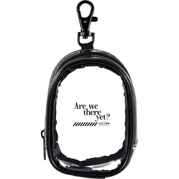 Main Product Image for Custom Logo Round Clear Bag Charm