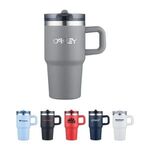 Buy Branded Vacuum Mug with Built In Straw Lid 20 Oz
