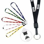 Buy Custom Printed Breakaway Lanyard with Key 1/2" 