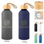 Buy Custom Blaire Recycled Aluminum Bottle With Bamboo Lid 25 Oz.