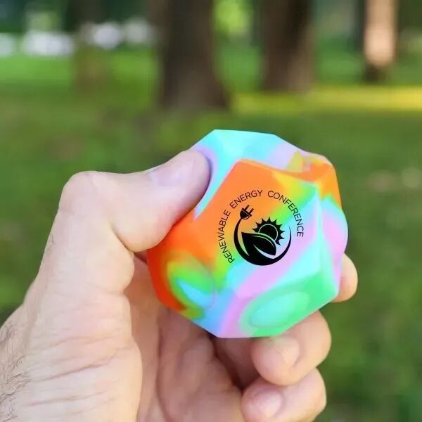 Main Product Image for Imprinted Silicone Pop-It Geo Ball