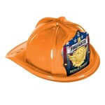 Buy Custom Imprinted Plastic Orange Fire Hat with Paper Shield
