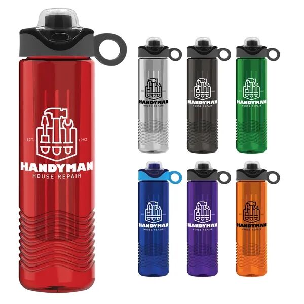 Main Product Image for Custom Printed Wave Sport Bottle 24 oz