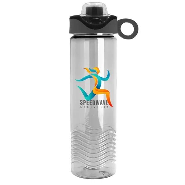 Main Product Image for Custom Printed Tritan Bottle w/Drink-Thru Snap On Loop Lid 24oz 