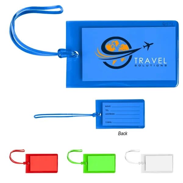 Main Product Image for Custom Printed Jelly Luggage Tag