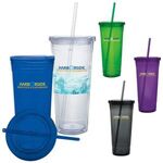 Buy Custom Printed Double Wall Acrylic Tumbler with Lid/Straw 24 oz.