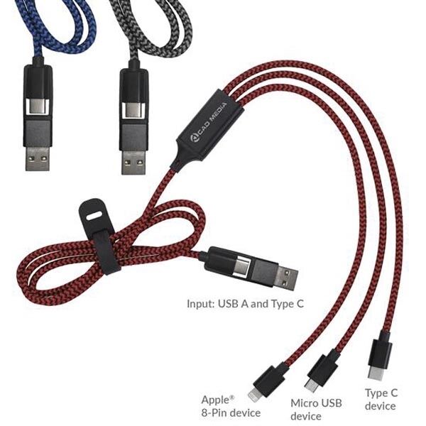 Main Product Image for Laser Engraved All-Over Charging Cable 2A