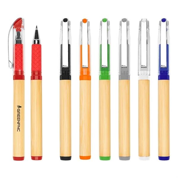 Main Product Image for Custom Printed Harper Bamboo Gel Pen