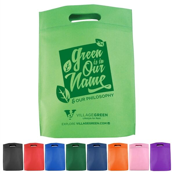 Main Product Image for Custom Printed Non-Woven Promo Tote Bag (11"W x 14"H x 2"D)