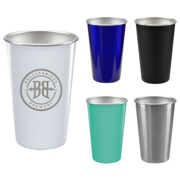 Main Product Image for Laser Engraved Stainless Steel Pint