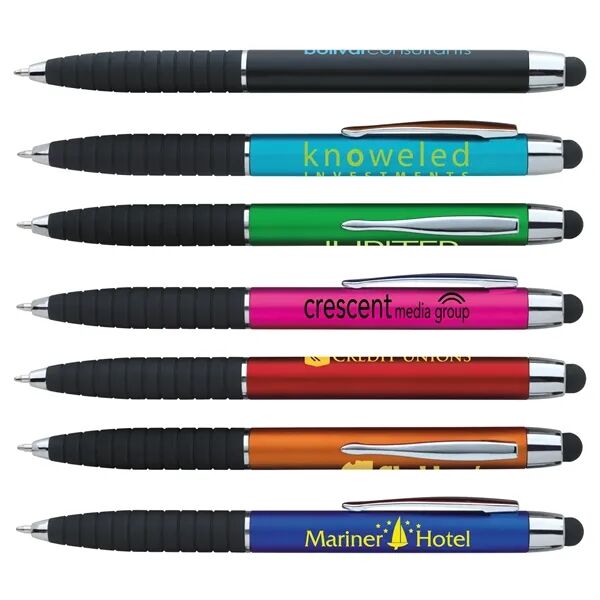 Main Product Image for Custom Printed Good Value(TM) Metallic Cool Grip Stylus Pen